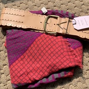 CAbi style 547 medium belt and Bissou scarf